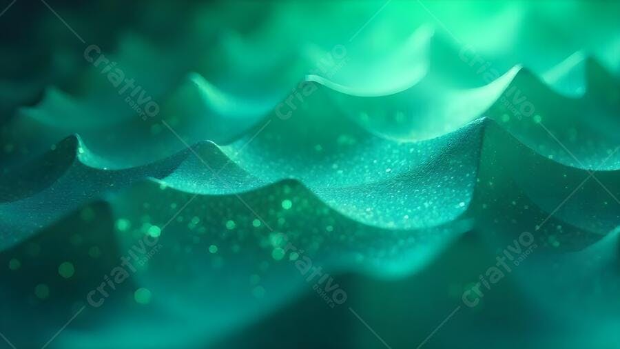 Ondas turquesa brilhantes fundo abstrato