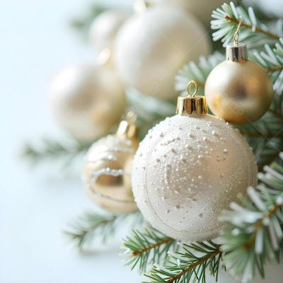 Background Fundo Branco e Dourado Natalino Boas Festas Ano Novo