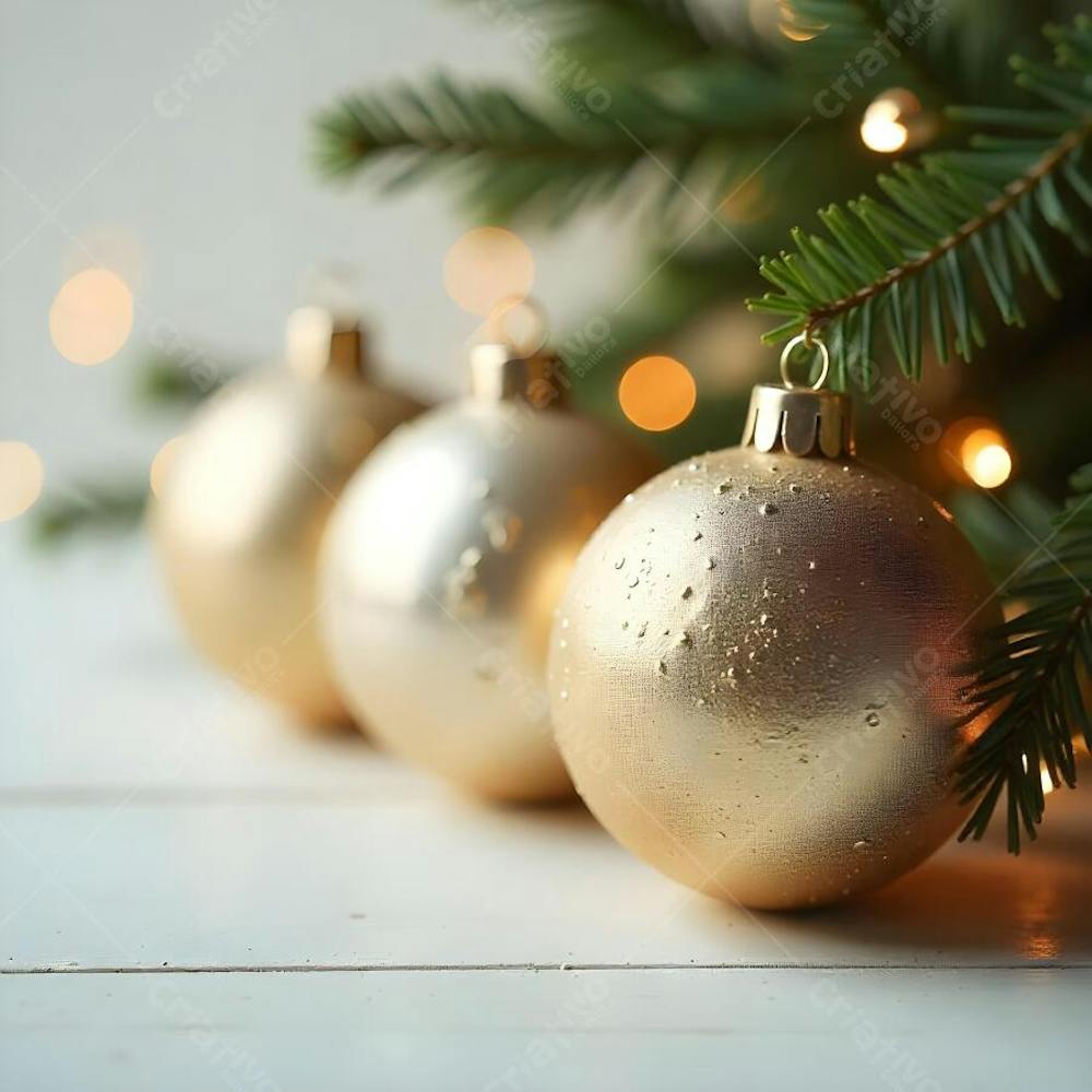 Background Fundo Branco e Dourado Natalino Boas Festas Ano Novo