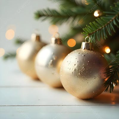 Background Fundo Branco e Dourado Natalino Boas Festas Ano Novo