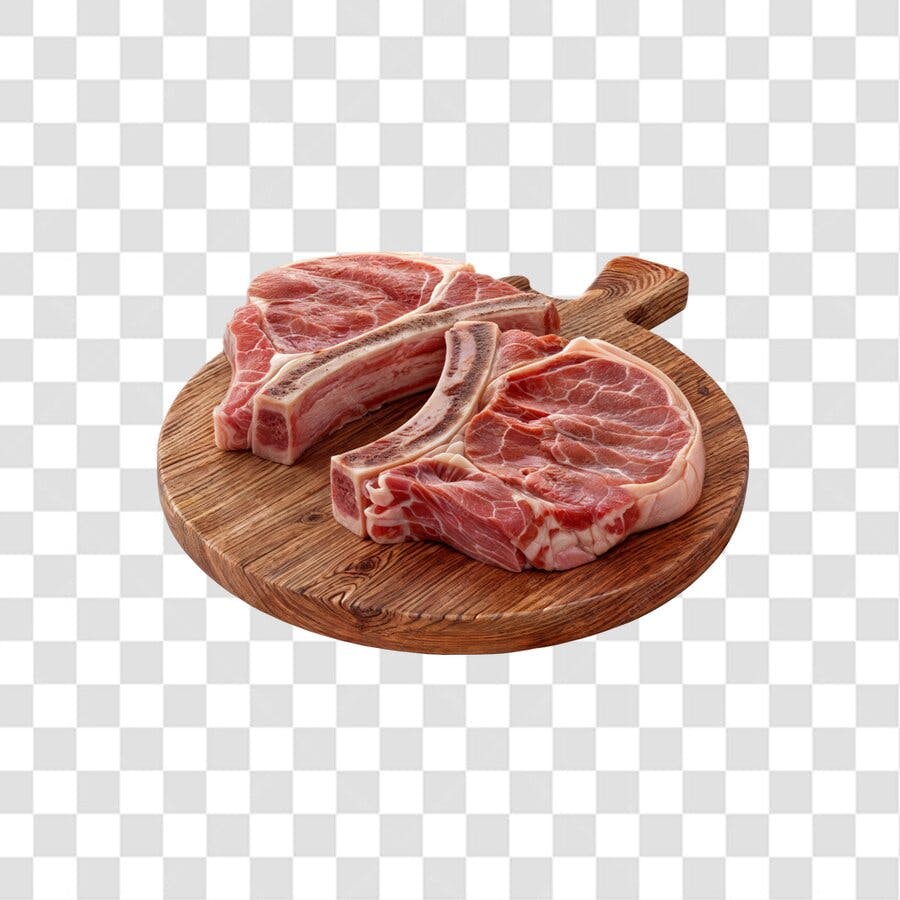 Mockup Cortes de Carne PNG com fundo transparente