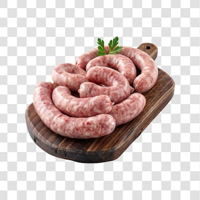 IMAGEM AÇOUGUE SUPERMERCADO LINGUIÇA TOSCANA CHURRASCO NA BRASA COM FUNDO ISOLADO