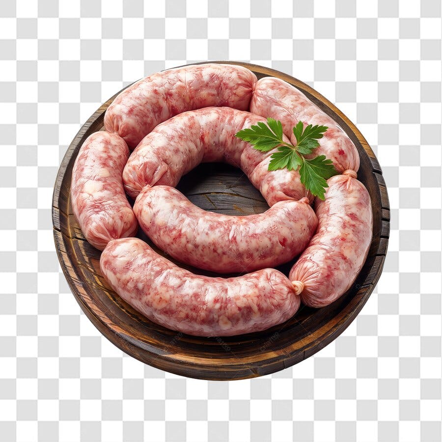 PNG Imagem de Salsichas em Tábua de Madeira com fundo transparente