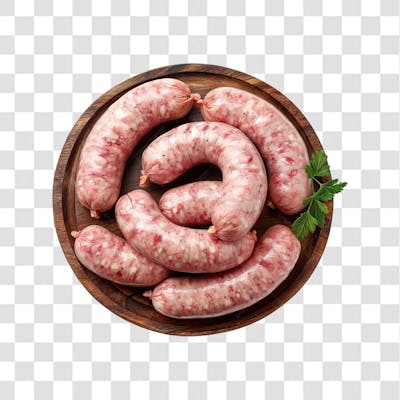 IMAGEM AÇOUGUE SUPERMERCADO LINGUIÇA TOSCANA CHURRASCO NA BRASA COM FUNDO ISOLADO