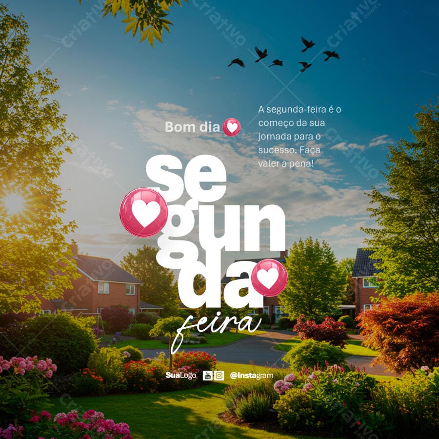 Postagem Instagram Segunda-feira PSD Editável