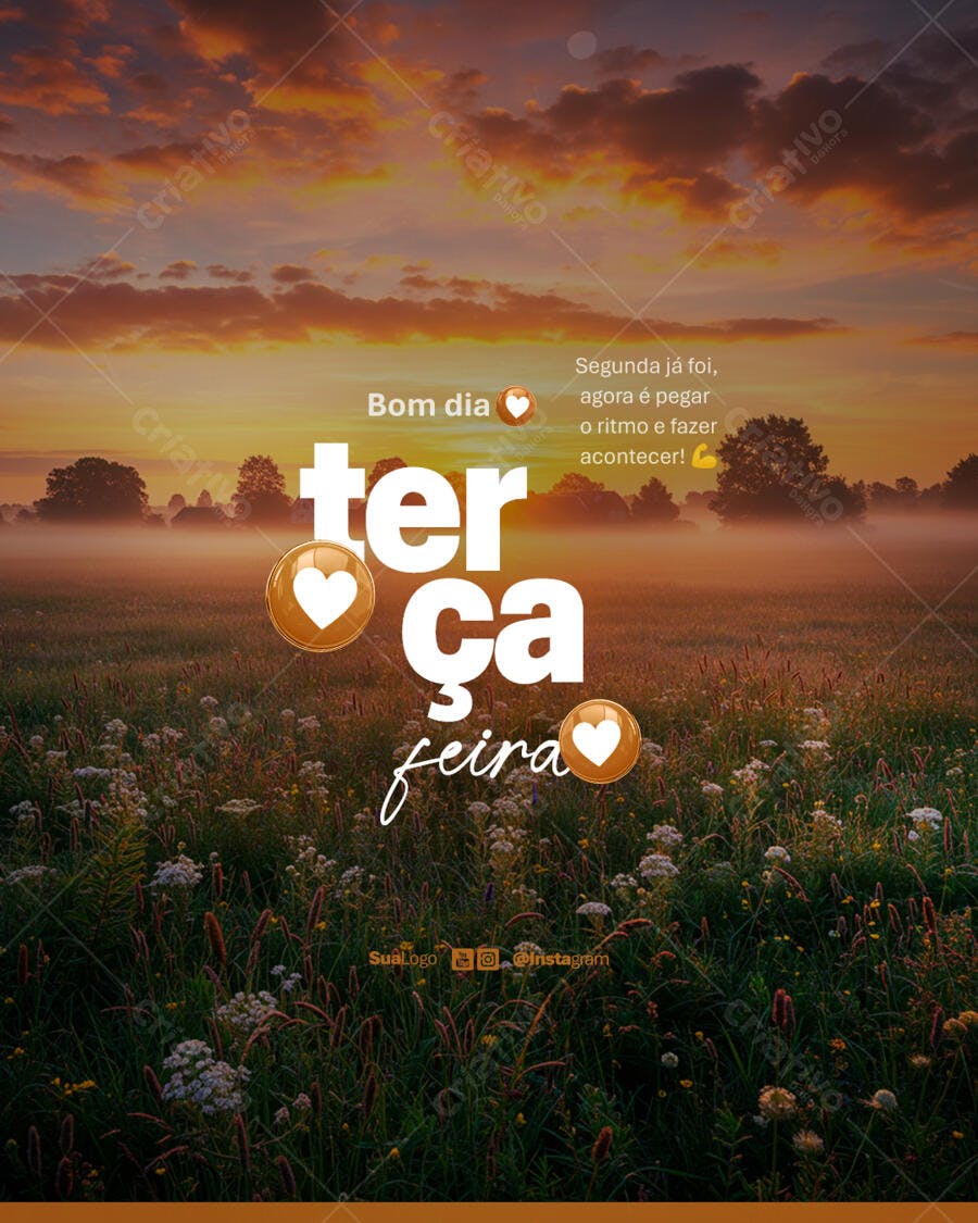 Post para Terça-feira PSD Editável