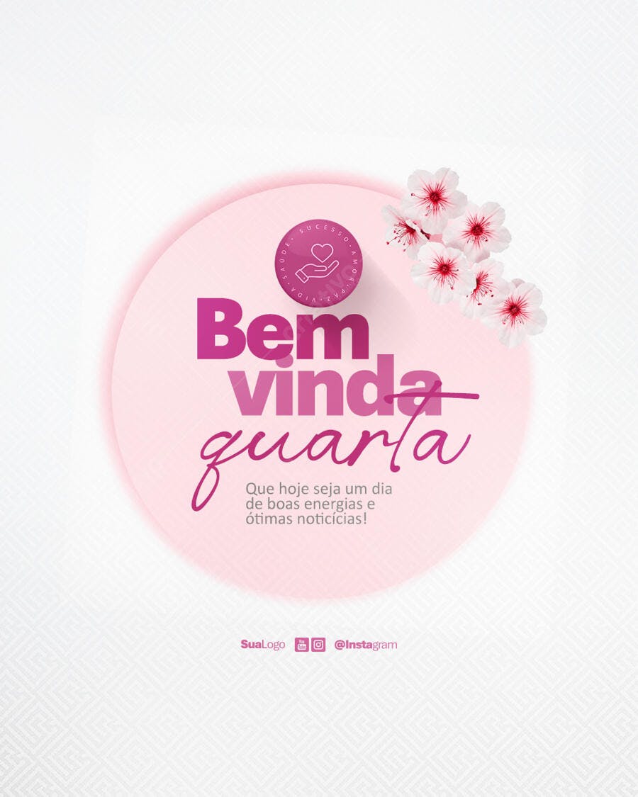 Post para Boas Vindas PSD Editável