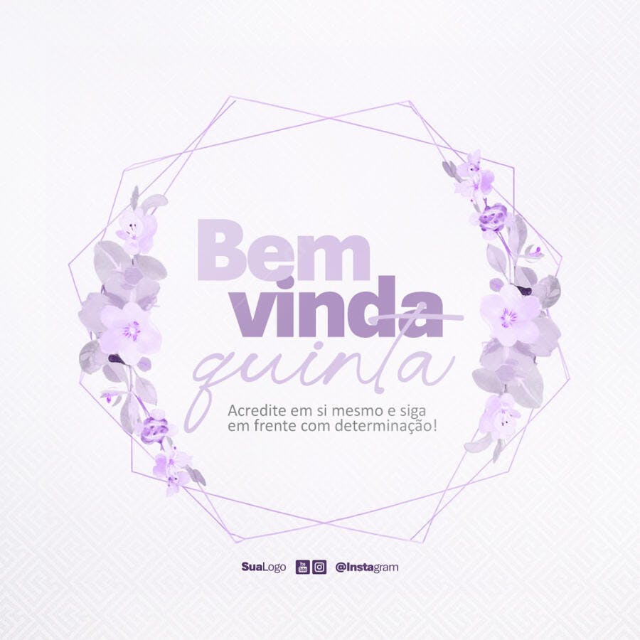 Post para Boas Vindas à Quinta PSD Editável