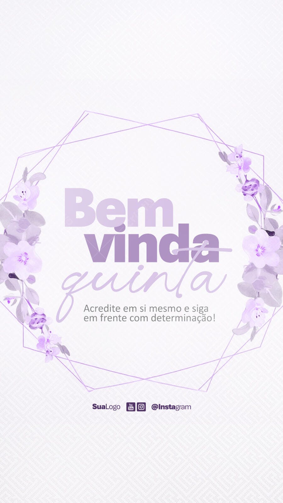 Post para Boas Vindas PSD Editável