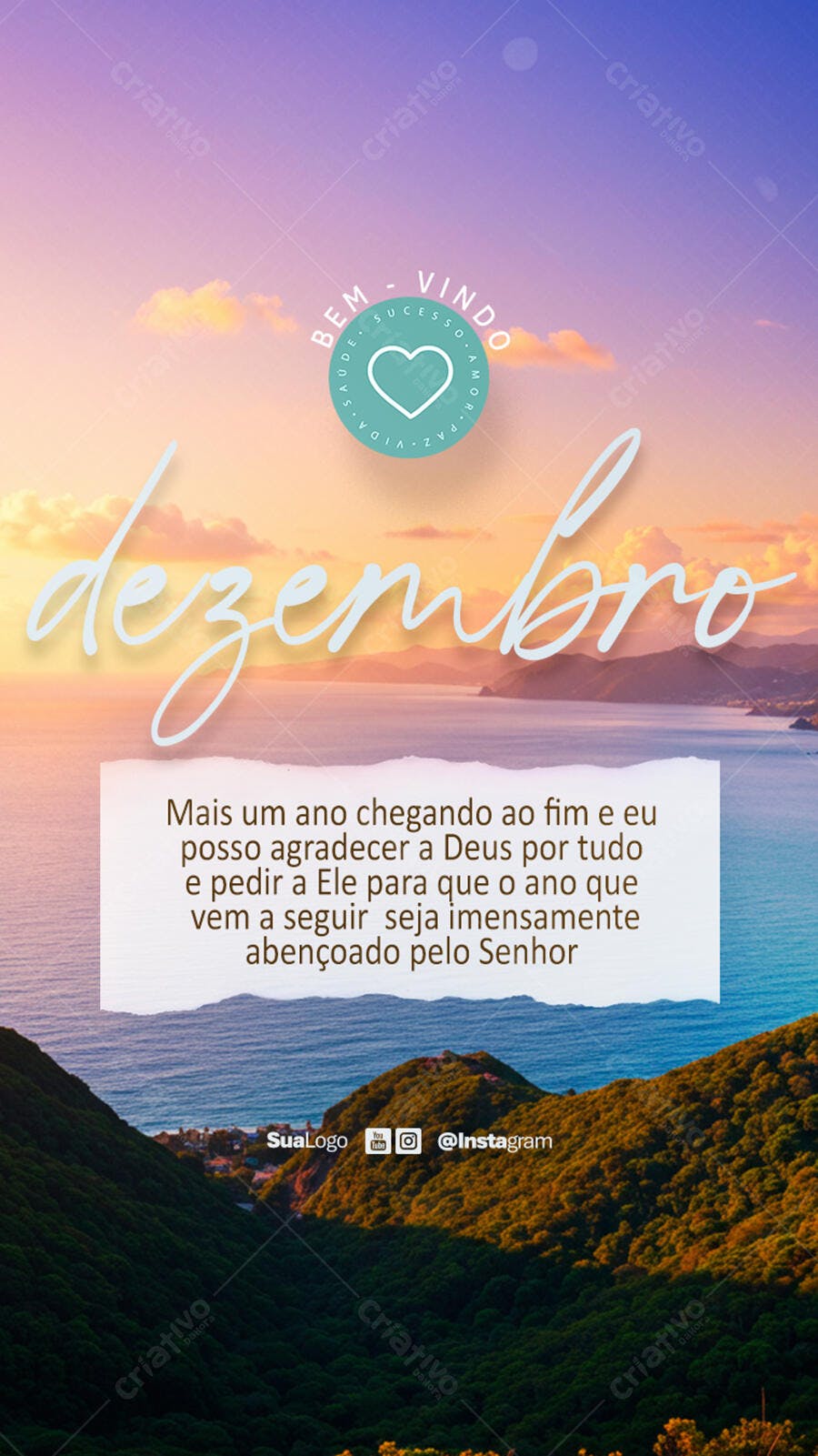 Postagem Instagram Dezembro PSD Editável