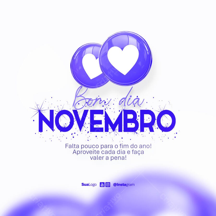 Postagem Instagram Novembro PSD Editável