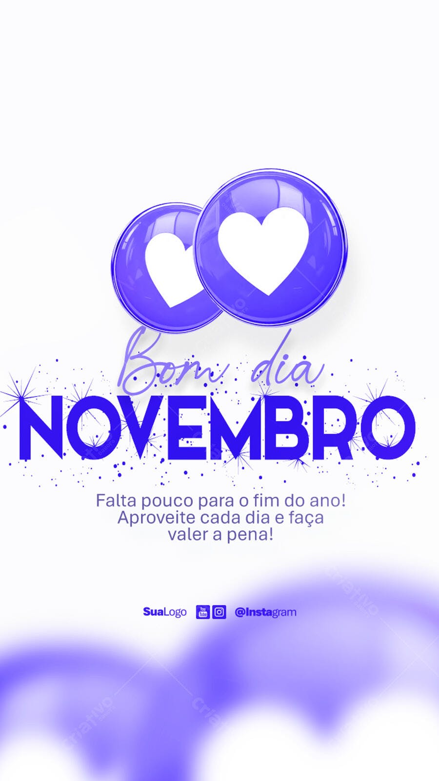 Postagem Instagram Boas Vindas Novembro PSD Editável