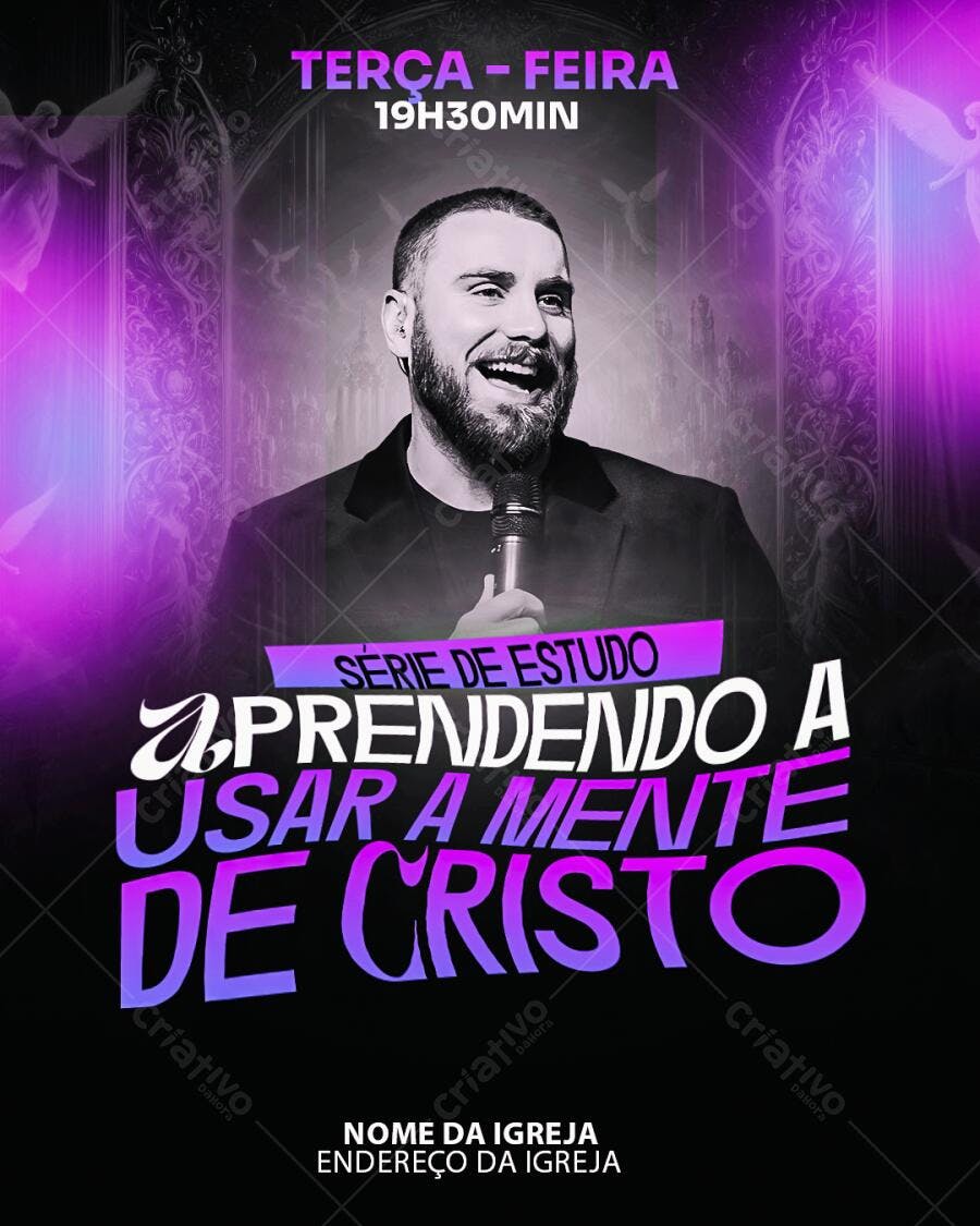 Flyer para Evento Religioso PSD Editável