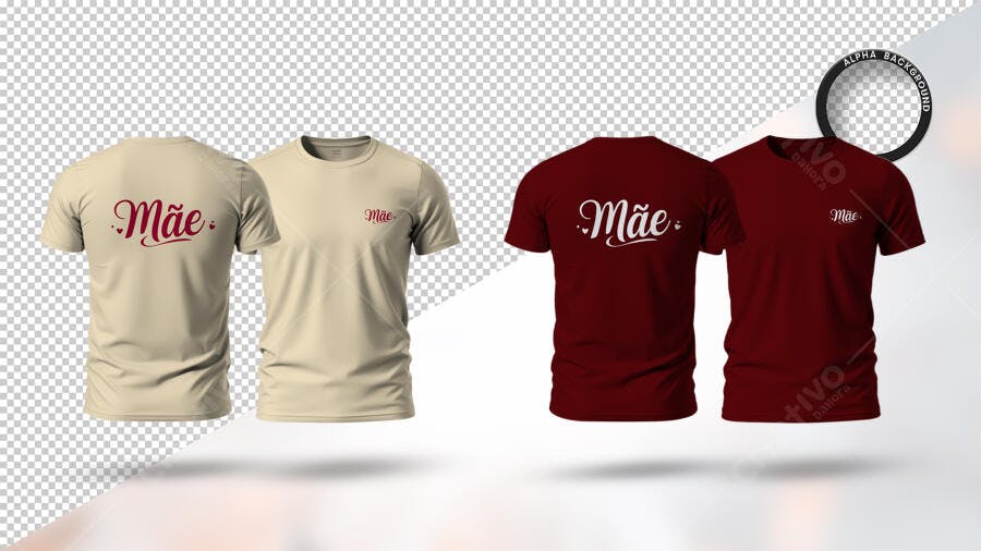 Camiseta Dia das Mães PSD Editável