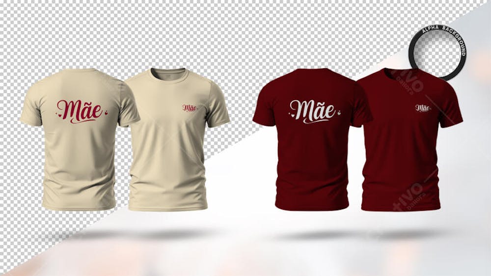 MOCKUP CAMISETA DIA DAS MÃES MÃE CAMISA DESIGN T-SHIRT TEMPLATE TOTALMENTE EDITAVEL PSD (4)