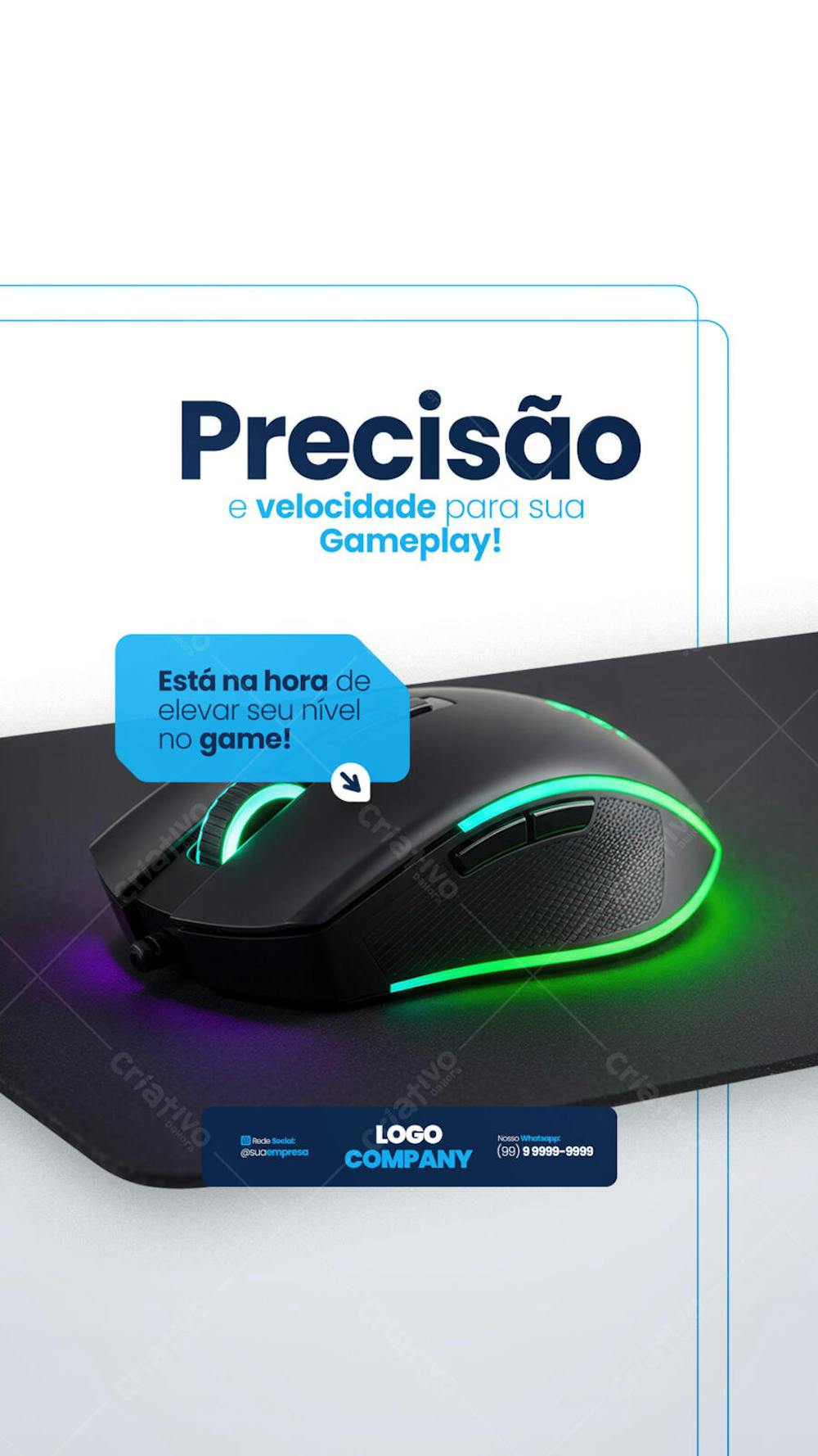Loja de Informática Eletrônicos Tecnologia Social Media PSD Editável