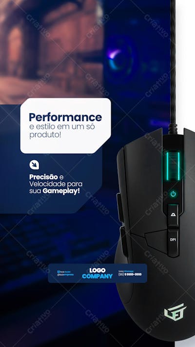 Loja de Informática Eletrônicos Tecnologia Social Media PSD Editável