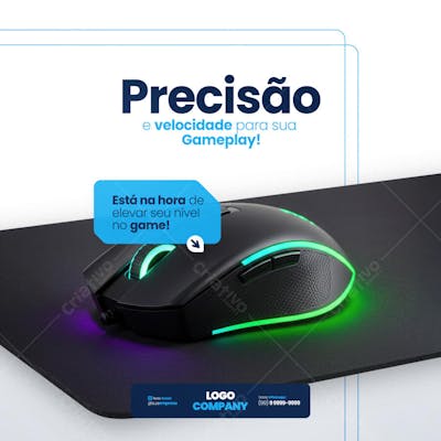 Loja de Informática Eletrônicos Tecnologia Social Media PSD Editável