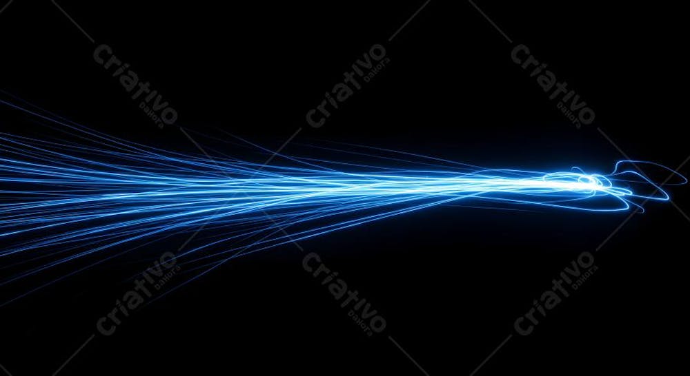 speed ligth lines in black background