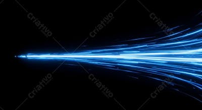 speed ligth lines in black background