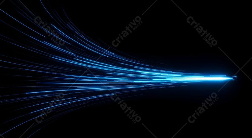speed ligth lines in black background