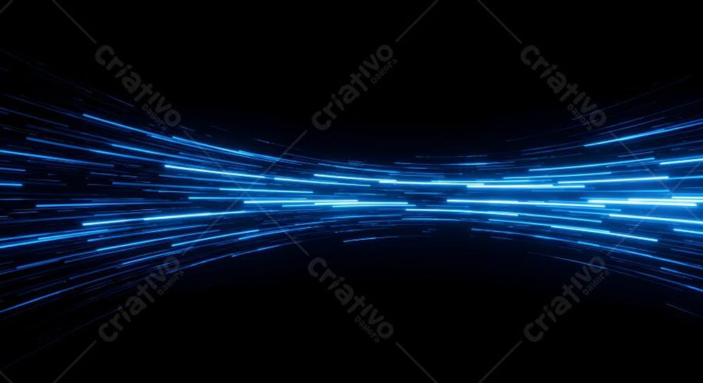 speed ligth lines in black background