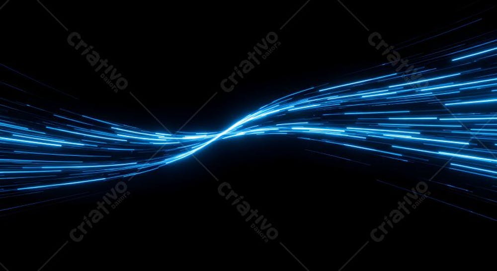 speed ligth lines in black background