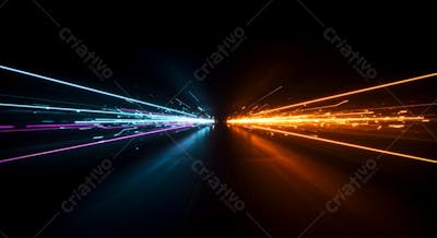 speed ligth lines in black background