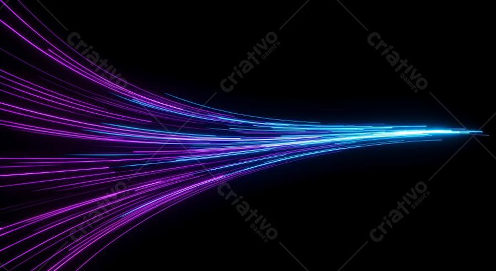 speed ligth lines in black background
