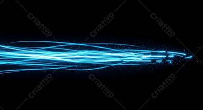 speed ligth lines in black background