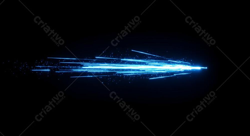 speed ligth lines in black background