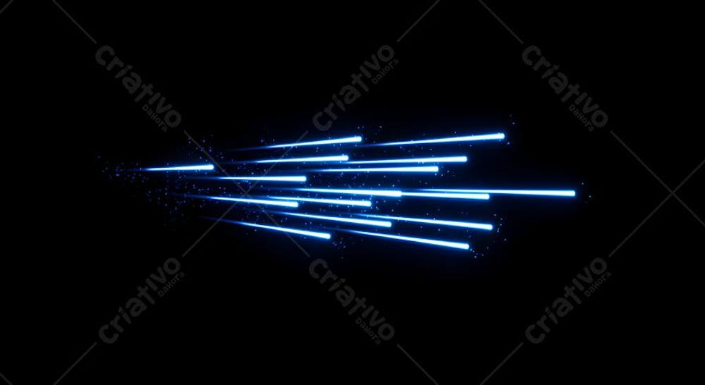 speed ligth lines in black background