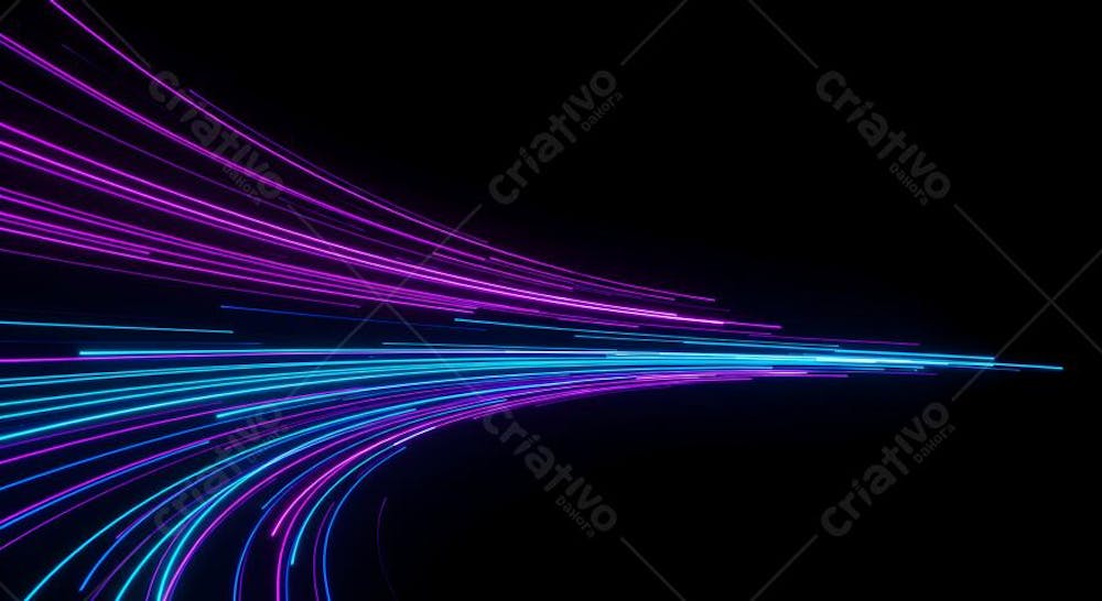 speed ligth lines in black background