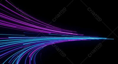 speed ligth lines in black background