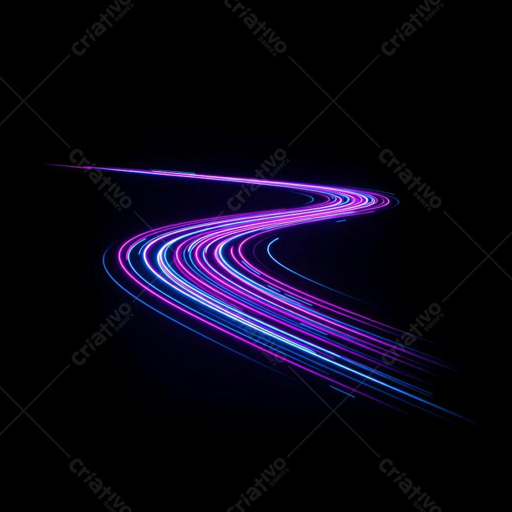 speed ligth lines in black background