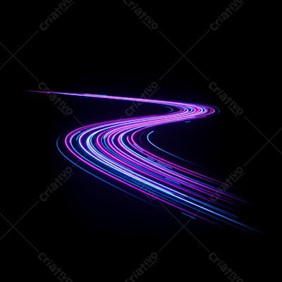 speed ligth lines in black background