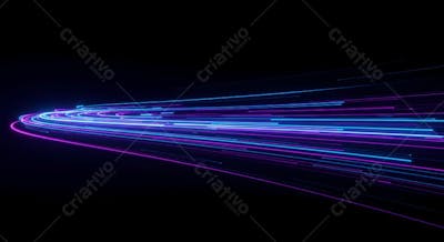 speed ligth lines in black background