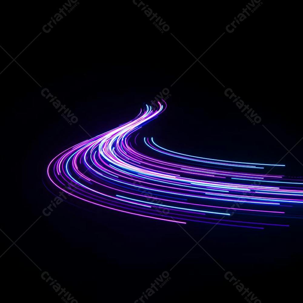 speed ligth lines in black background