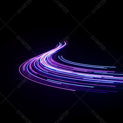 speed ligth lines in black background