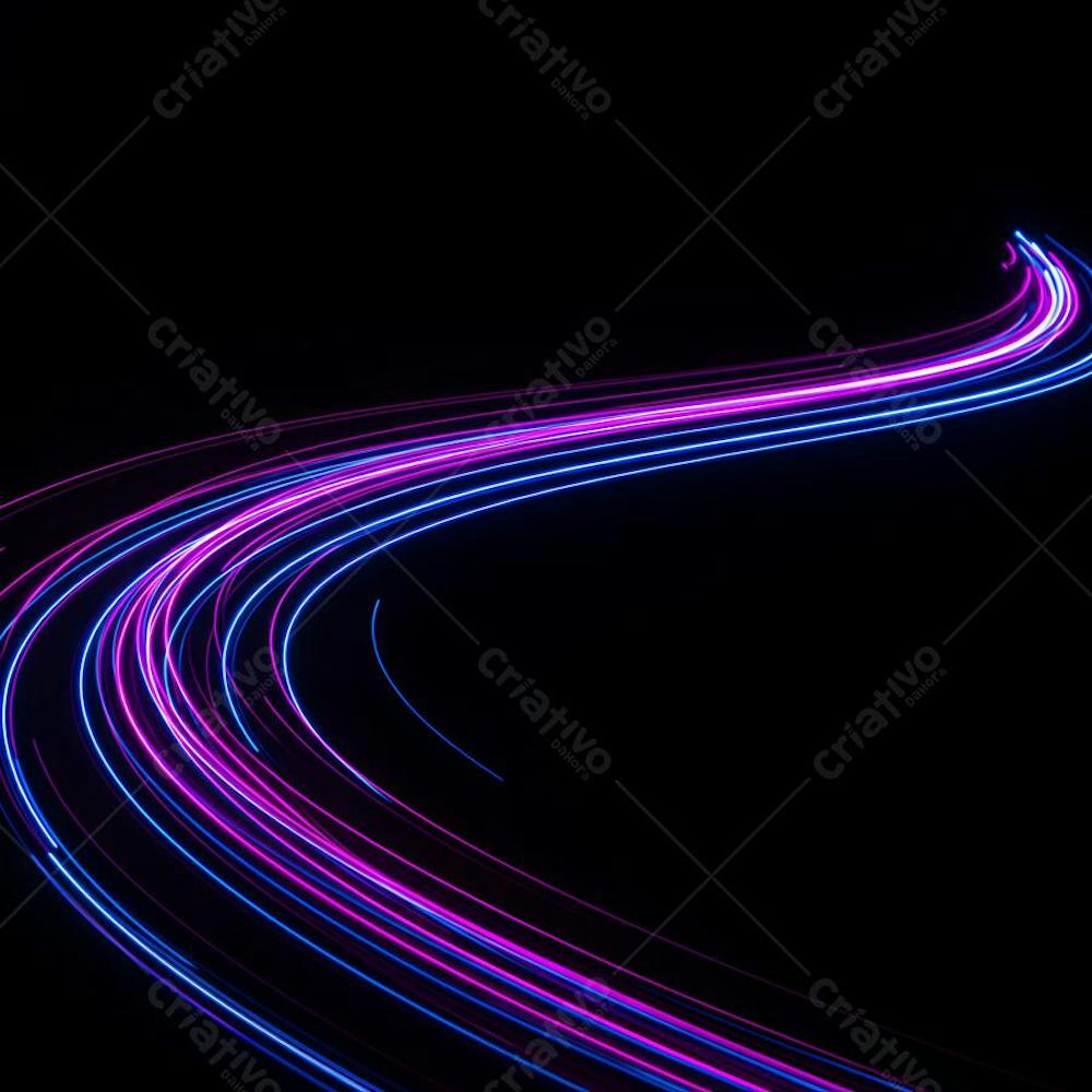 speed ligth lines in black background