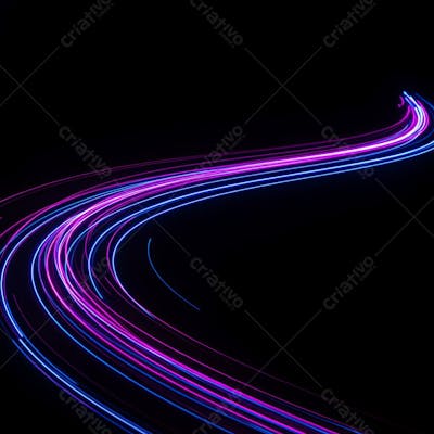 speed ligth lines in black background