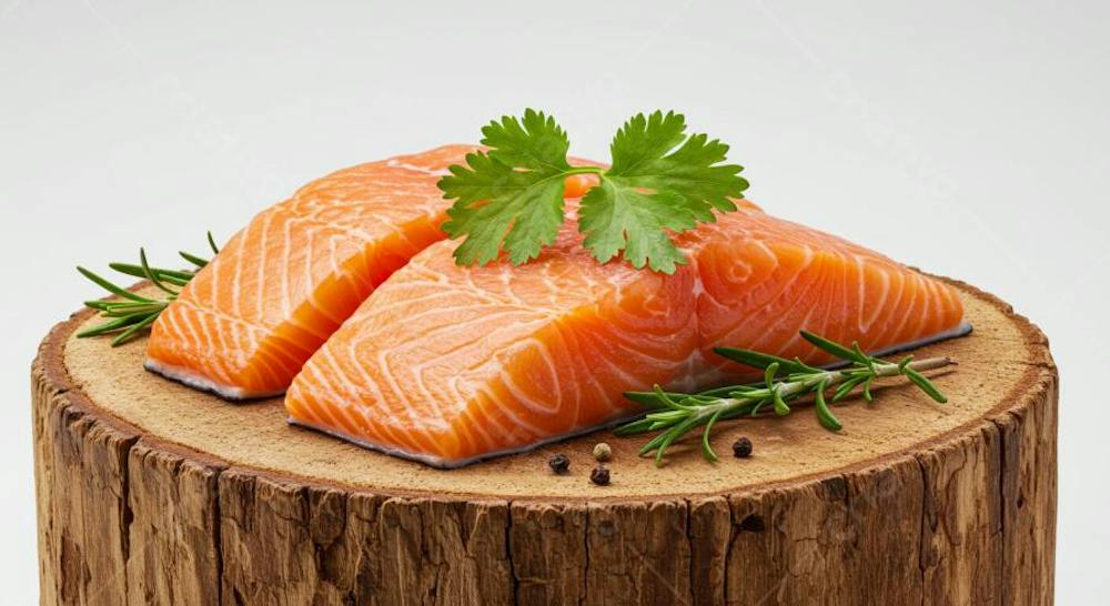 Fresh Salmon Fillets with Herbs | Fotos IA Premium [download]