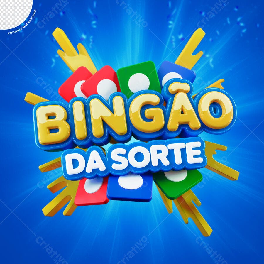 Flyer Bingão da Sorte PSD Editável