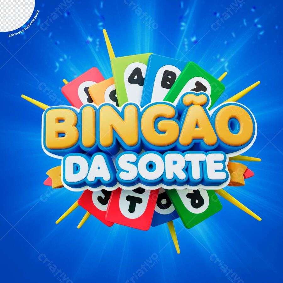 Flyer Bingão da Sorte PSD Editável
