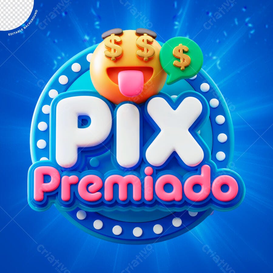 Banner Pix Premiado PSD Editável