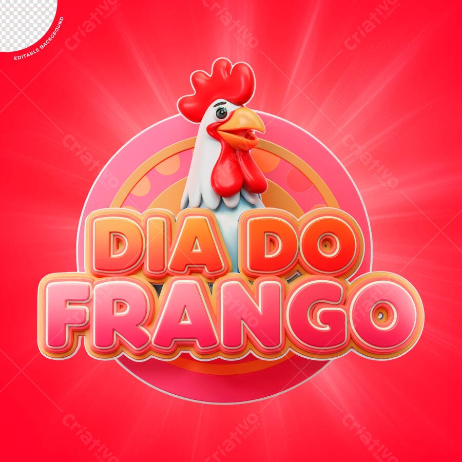 PSD para o Dia do Frango PSD Editável