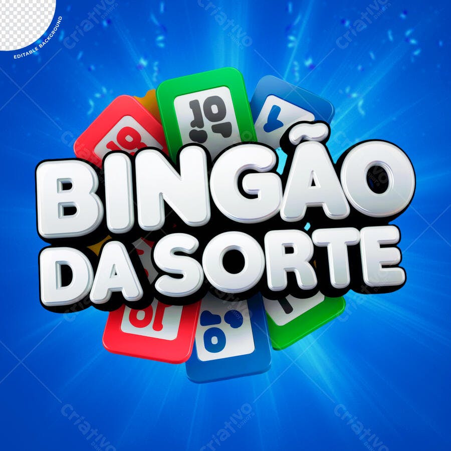 Flyer Bingão da Sorte PSD Editável