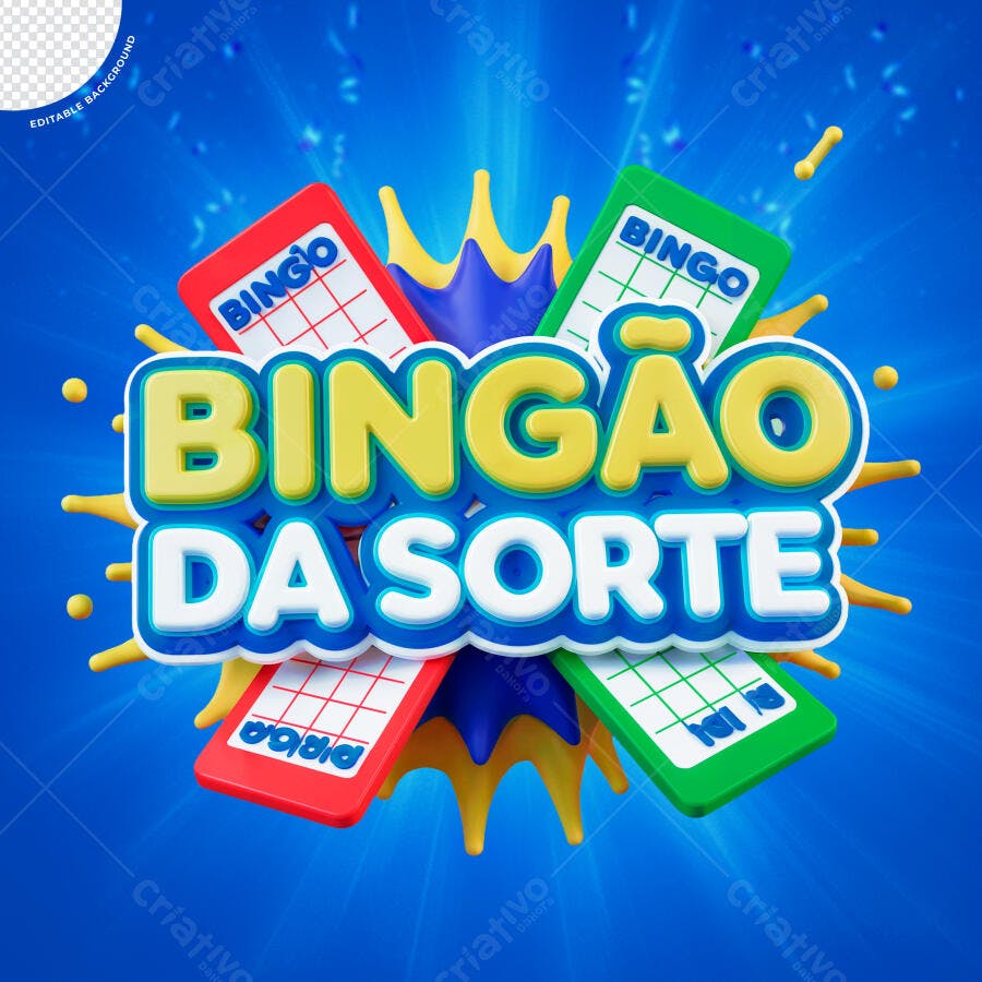 Flyer Bingão da Sorte PSD Editável