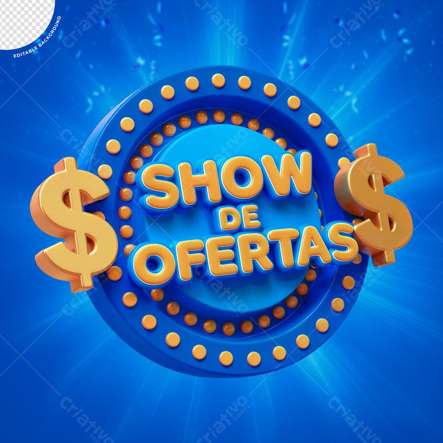 Banner Show de Ofertas PSD Editável