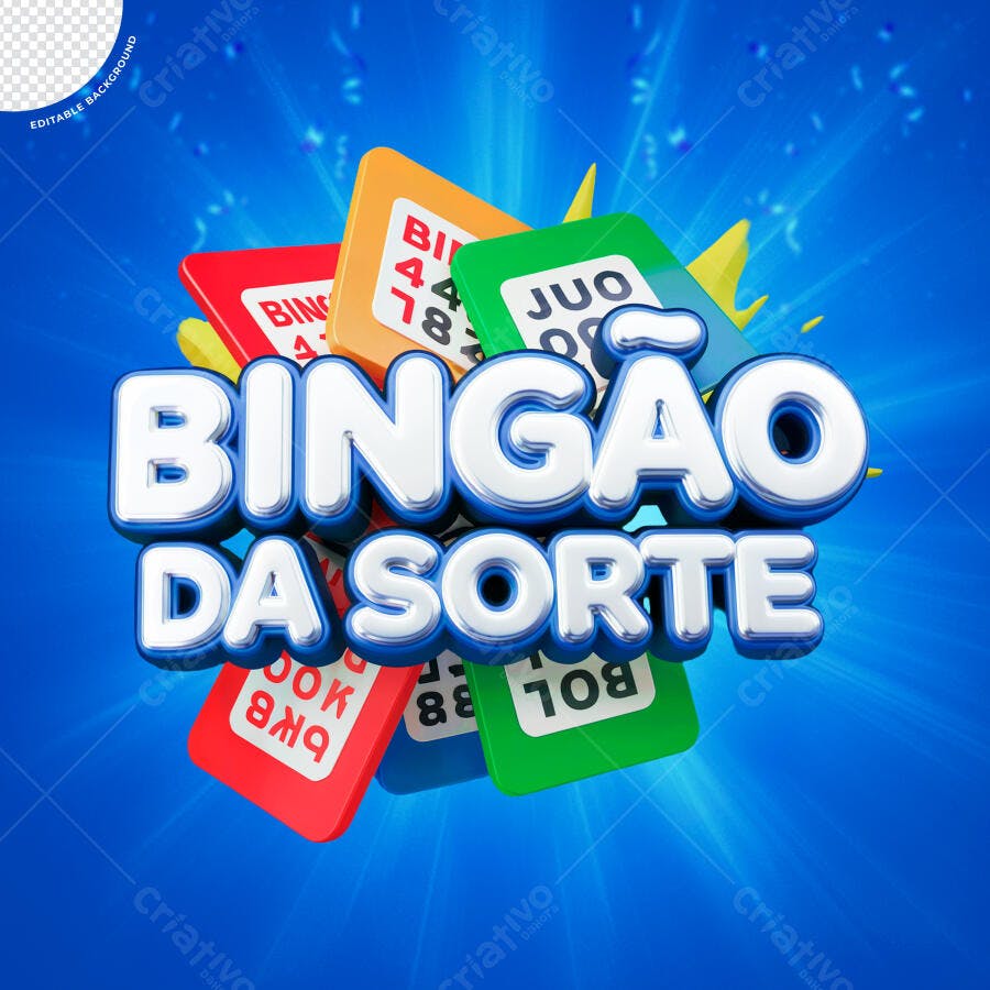 Flyer Bingão da Sorte PSD Editável